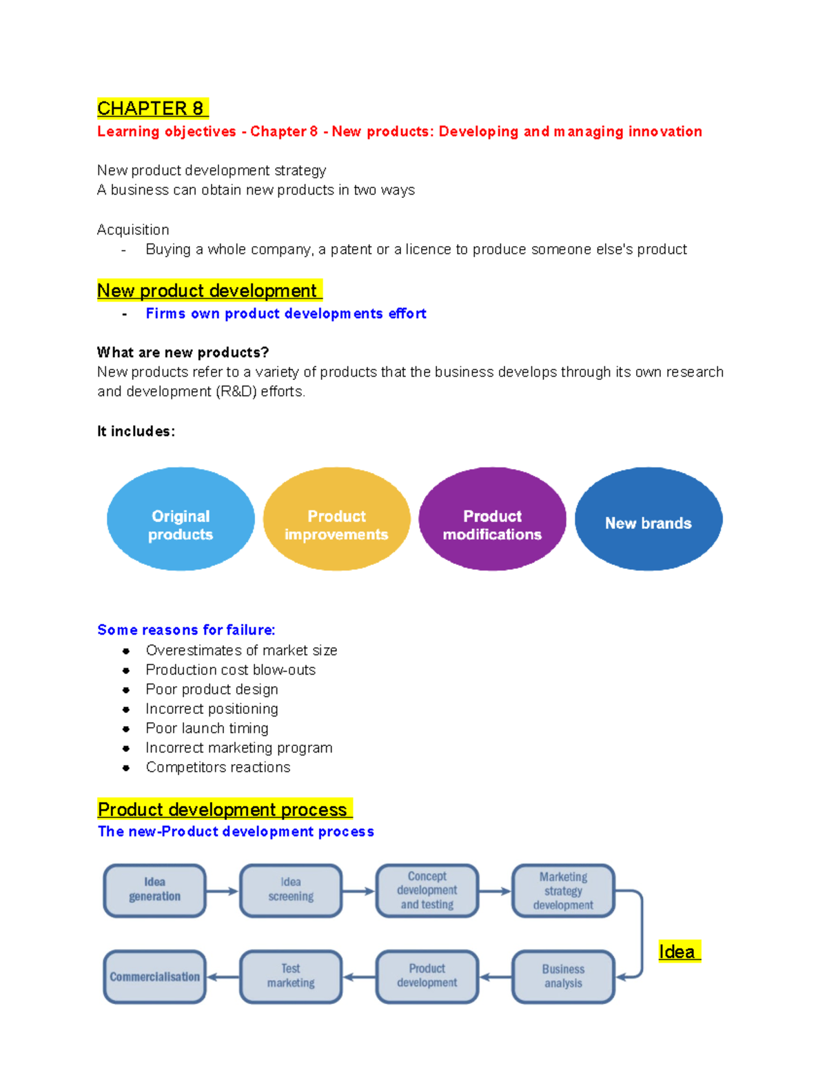 Chapter 8 - Marketing Principles Notes - CHAPTER 8 Learning Objectives ...