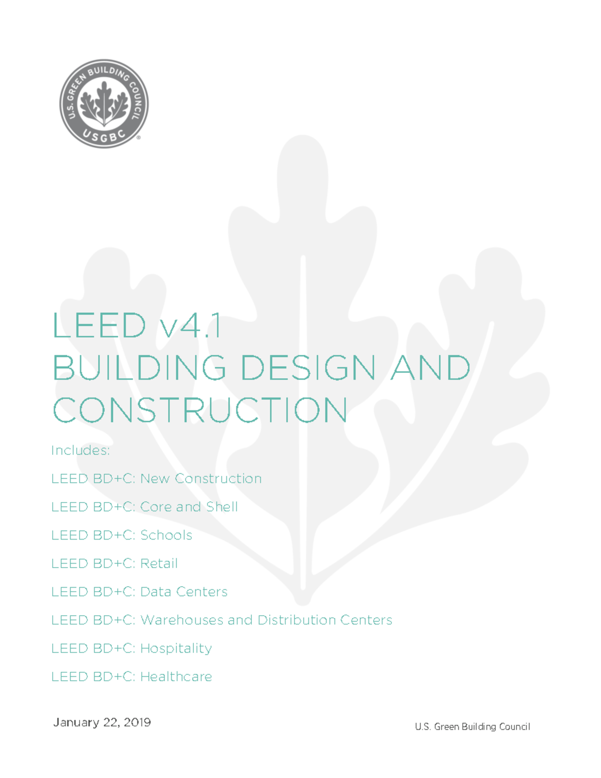 LEED BDG - Leeds For Building Design - U. Green Building Council LEED ...