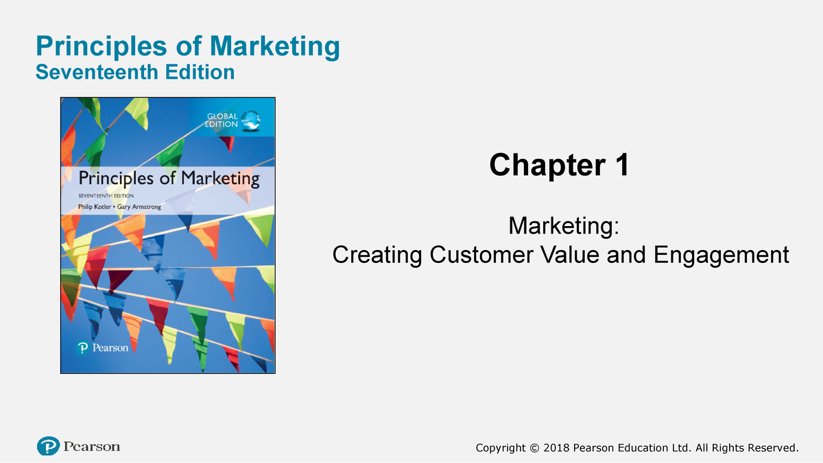 Ch1 Marketing - Principles Of Marketing Seventeenth Edition Chapter 1 ...