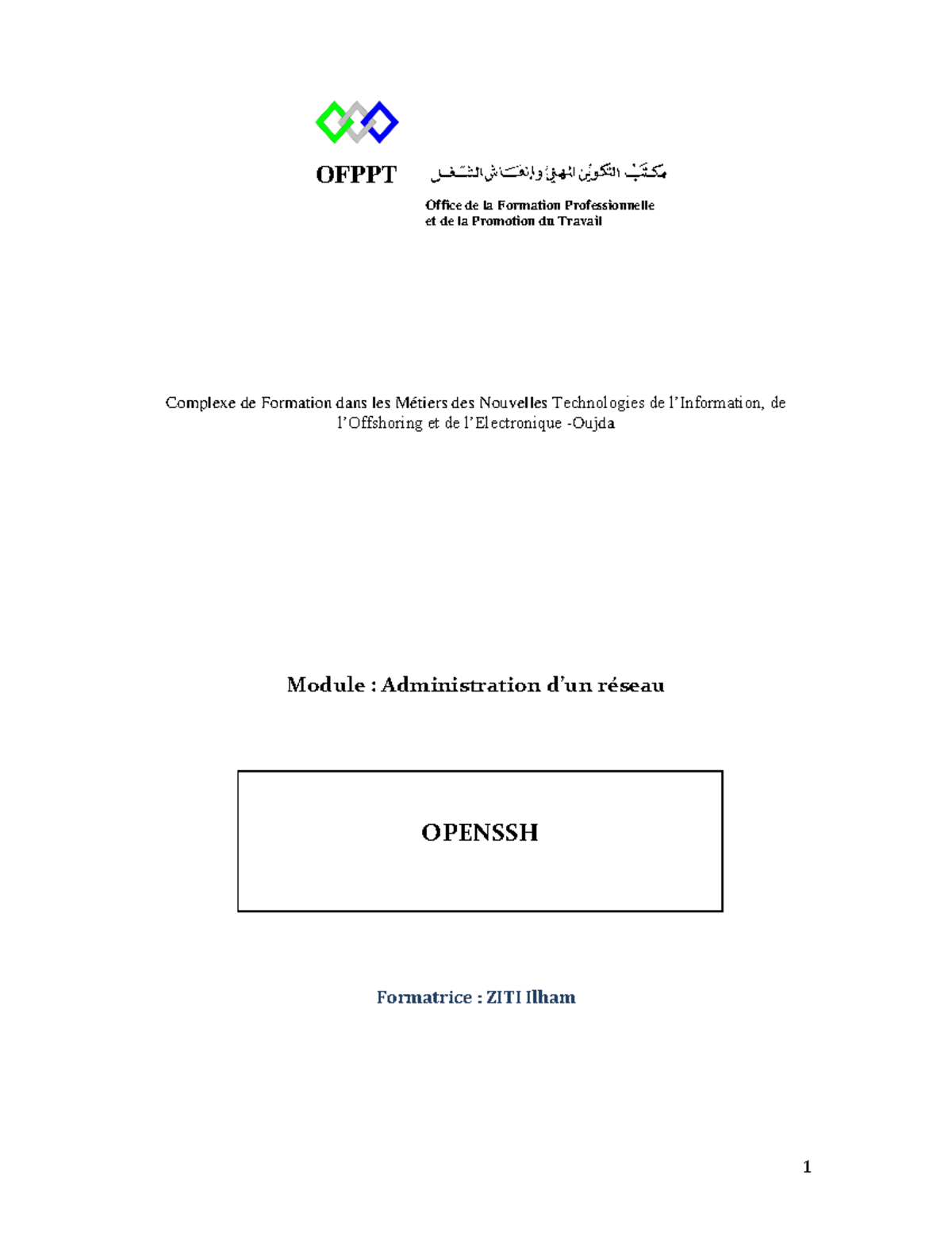 Ssh - Lab - Complexe de Formation dans les Métiers des Nouvelles ...