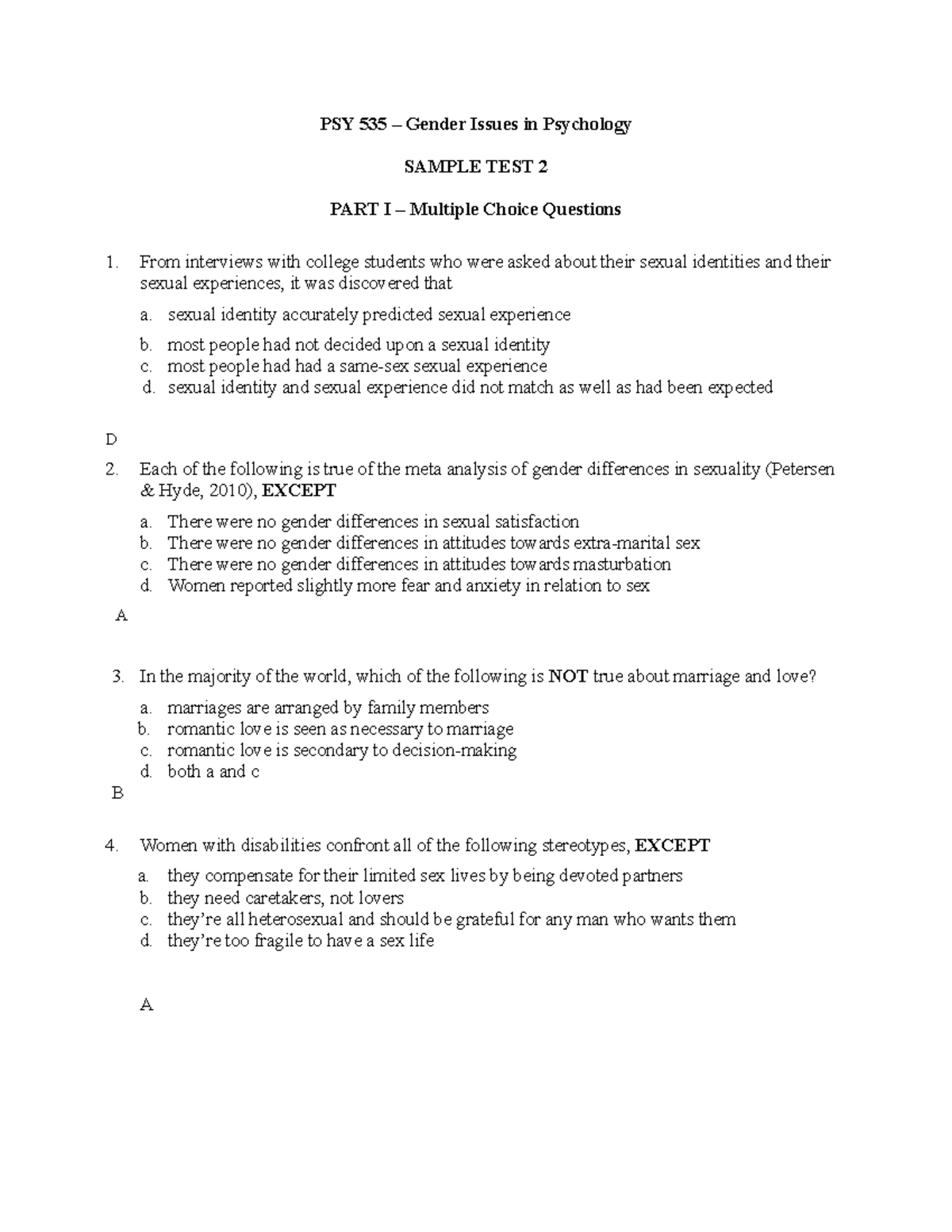 Psychology test marriage Relationship Satisfaction