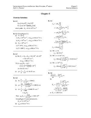 Chapter 3 - 필수 과제 - Semiconductor Physics and Devices: Basic Principles ...