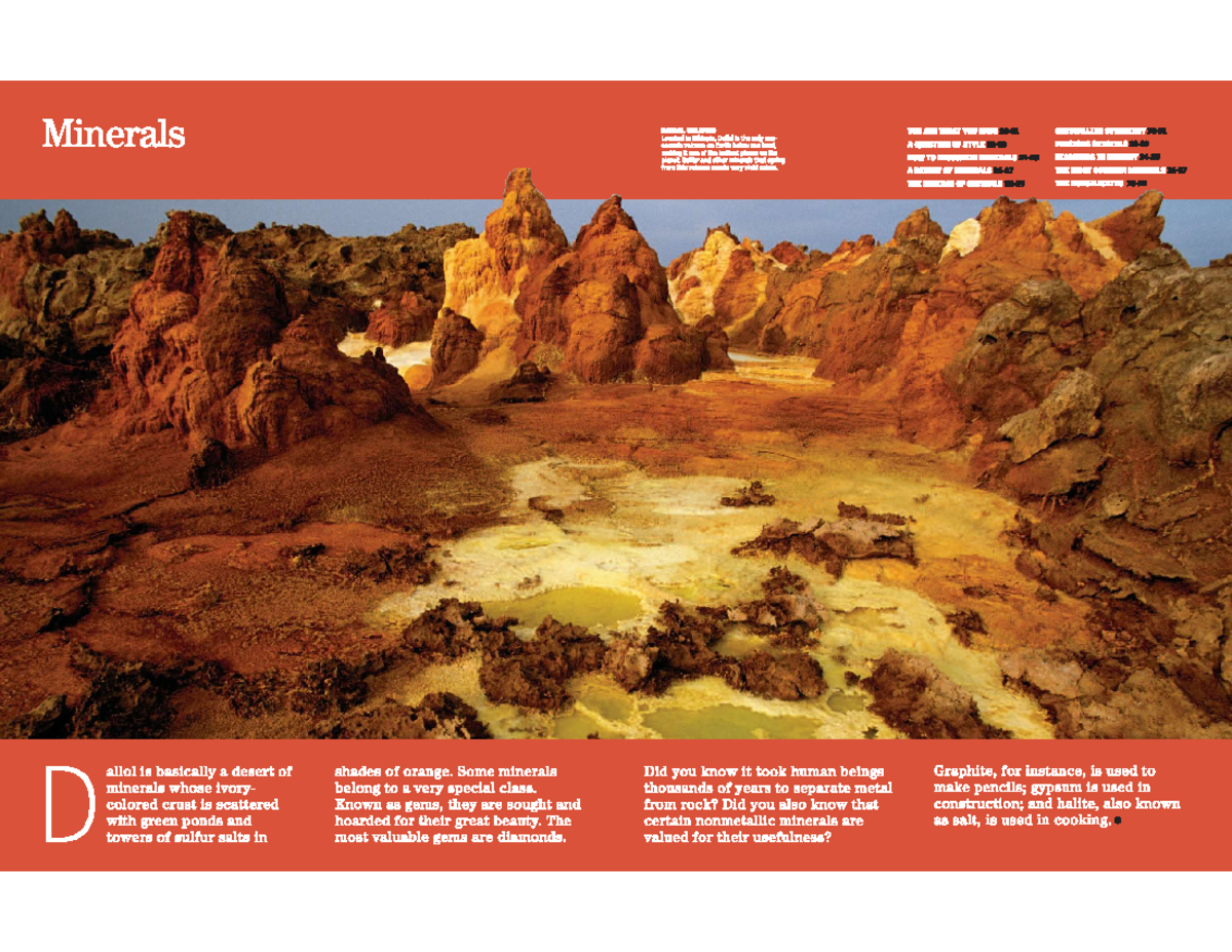 Reading 1 - Minerals - GES1004 - Studocu