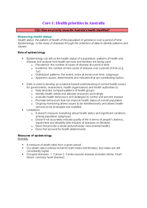 Mod 1 Notes Biology - Preliminary Module 1: Cells As A Basis Of Life ...