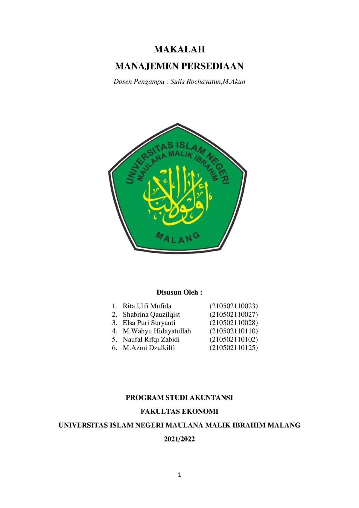 Makalah Manajemen Keuangan Manajemen Persediaan - MAKALAH MANAJEMEN ...