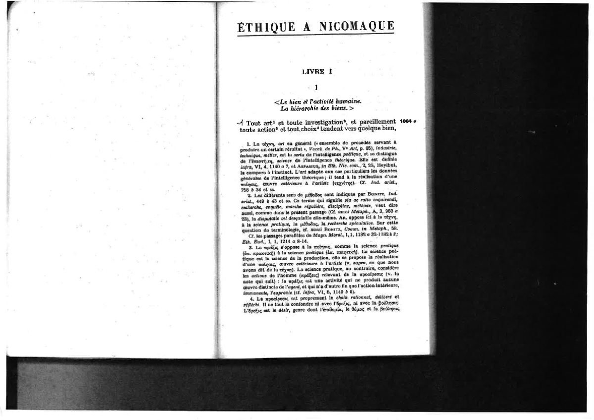 A01 Aristote Ethique Nicomaque(Conseillé) - F' Ér n ####### IQUE A