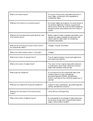 KIN 1Y03 - Tissues 1 - Name: Score: 51 Multiple choice questions ...