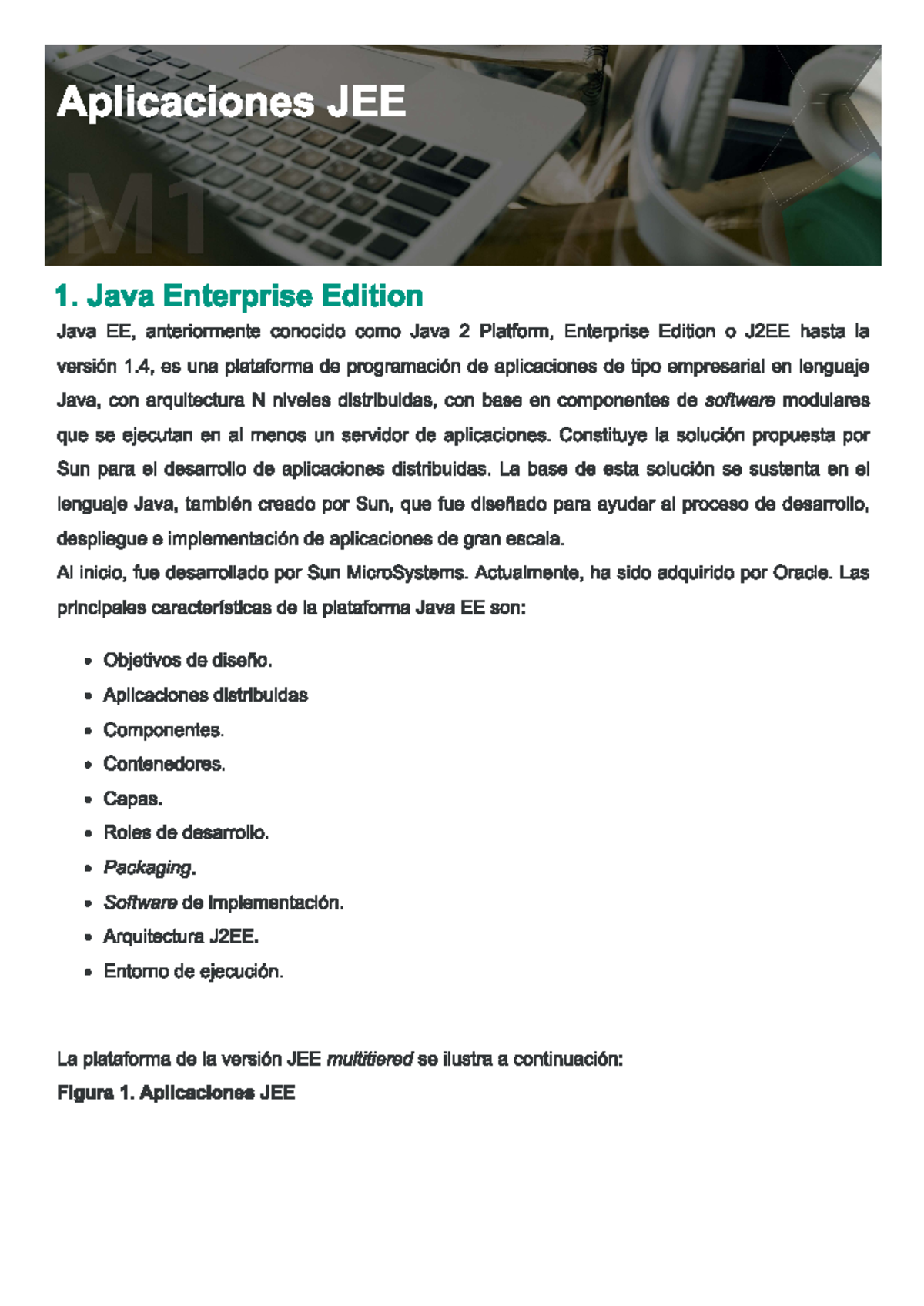 Modulo 1lectura 4 - Aplicaciones JEE 1. Java Enterprise Edition Java EE ...
