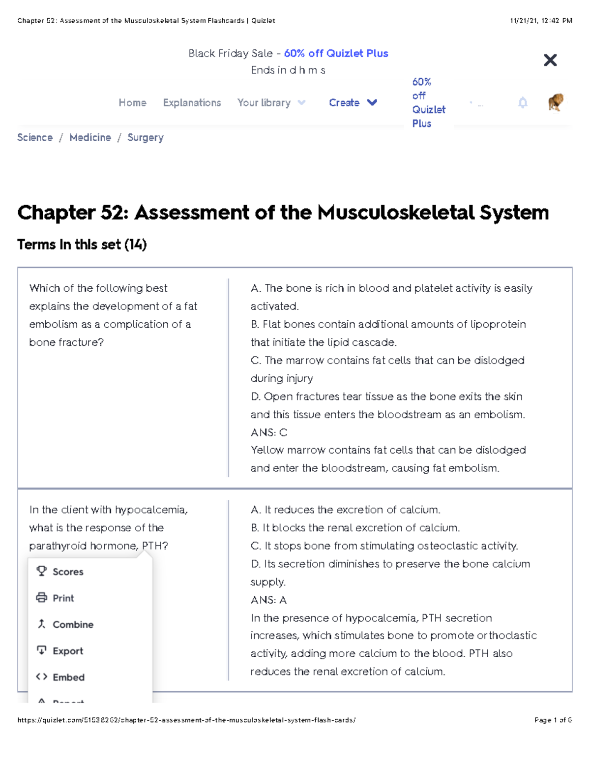 Chapter 52: Assessment of the Musculoskeletal System Flashcards Quizlet ...