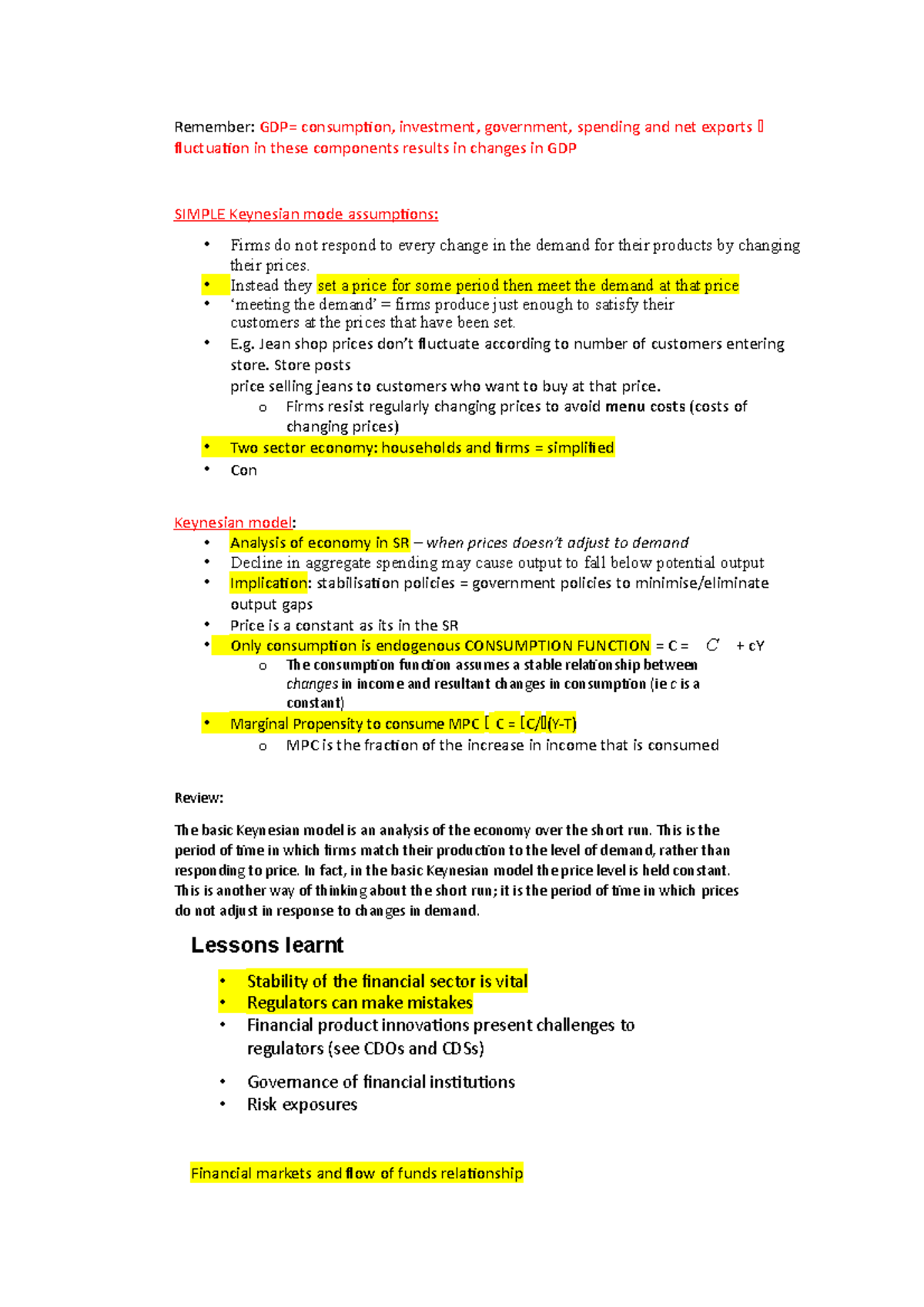 Lec 2 - Lecture Notes 2 - ECON1002 - USyd - Studocu