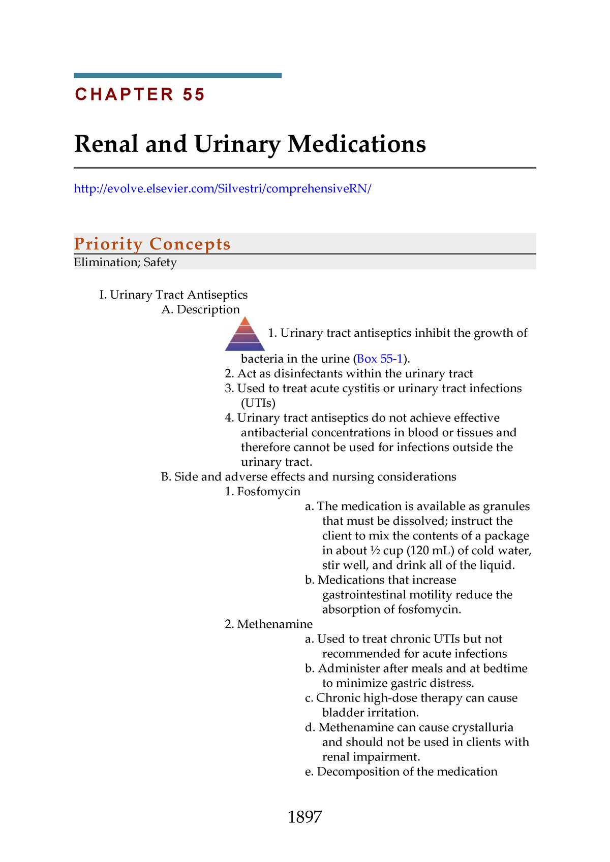 Saunders Renal And Urinary Medications RN Nclex - C H A P T E R 5 5 ...