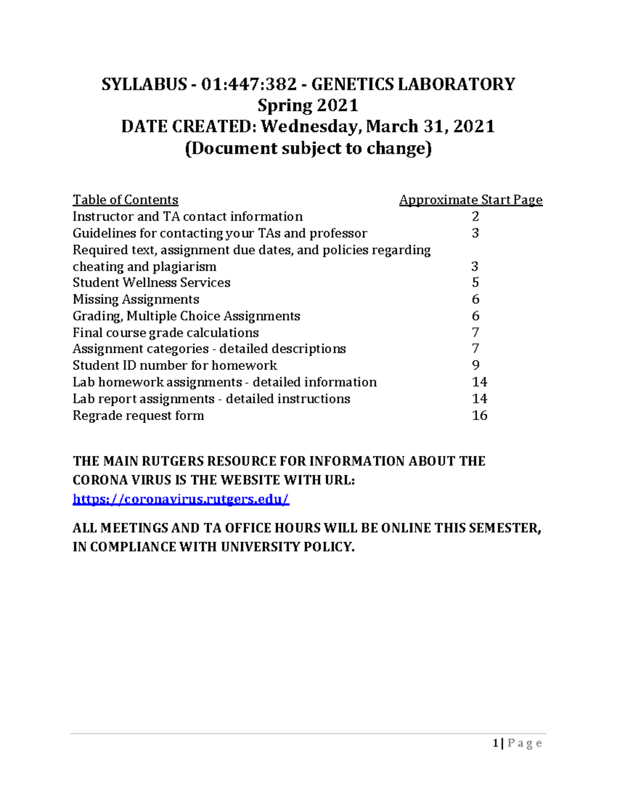 GA382 Syllabus V03 Spring 2021 SYLLABUS ‐ 01447382 ‐
