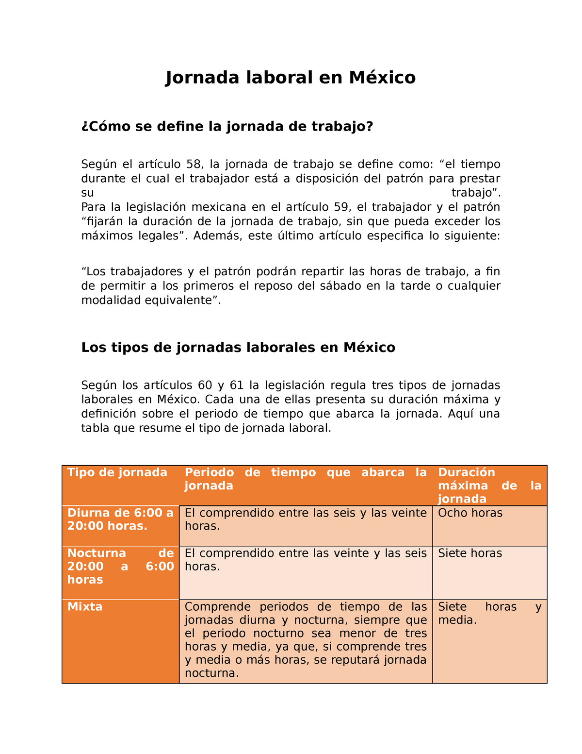 Jornada Laboral En M Xico Jornada Laboral En M Xico C Mo Se Define La Jornada De Trabajo