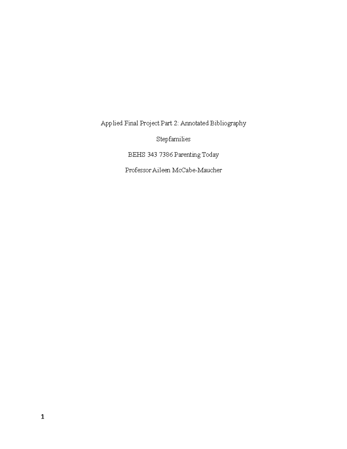 AFP PArt 2 - Applied Final Project Part 2: Annotated Bibliography ...