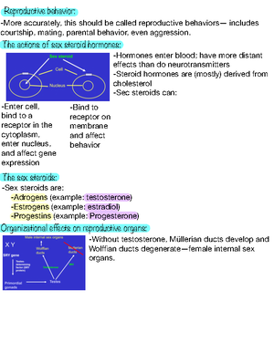 Biopsychology Lecture 14 - Movement: -When Covering Sensory Systems, We ...