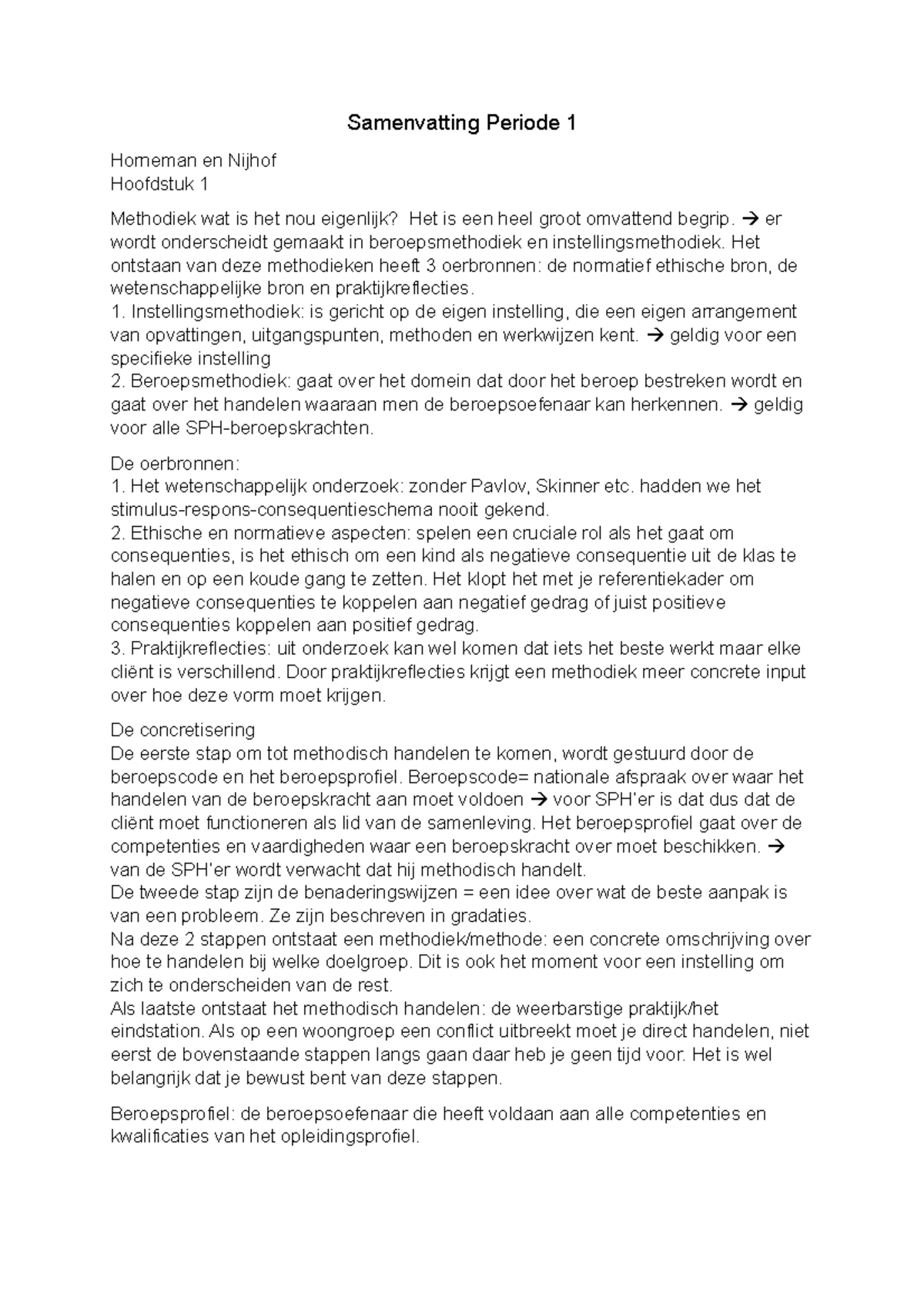 Samenvatting Observeren Rapporteren Social Work Leerjaar 1 ...