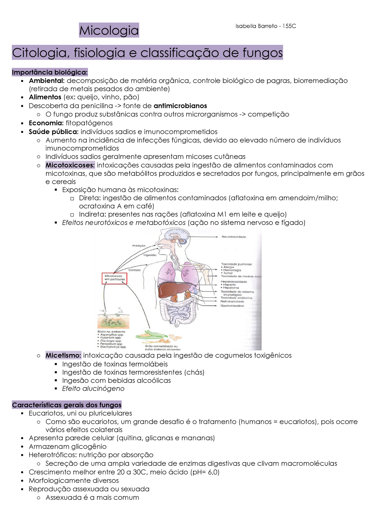 Micologia - Microbiologia - Warning: TT: Undefined Function: 32 - Studocu