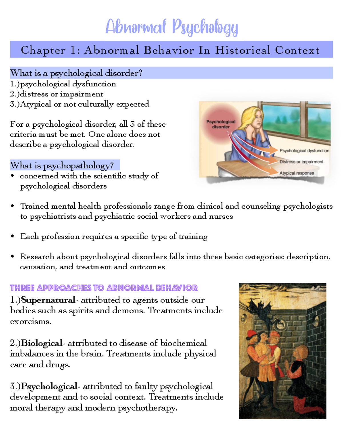 Abnormal Psychology Brain