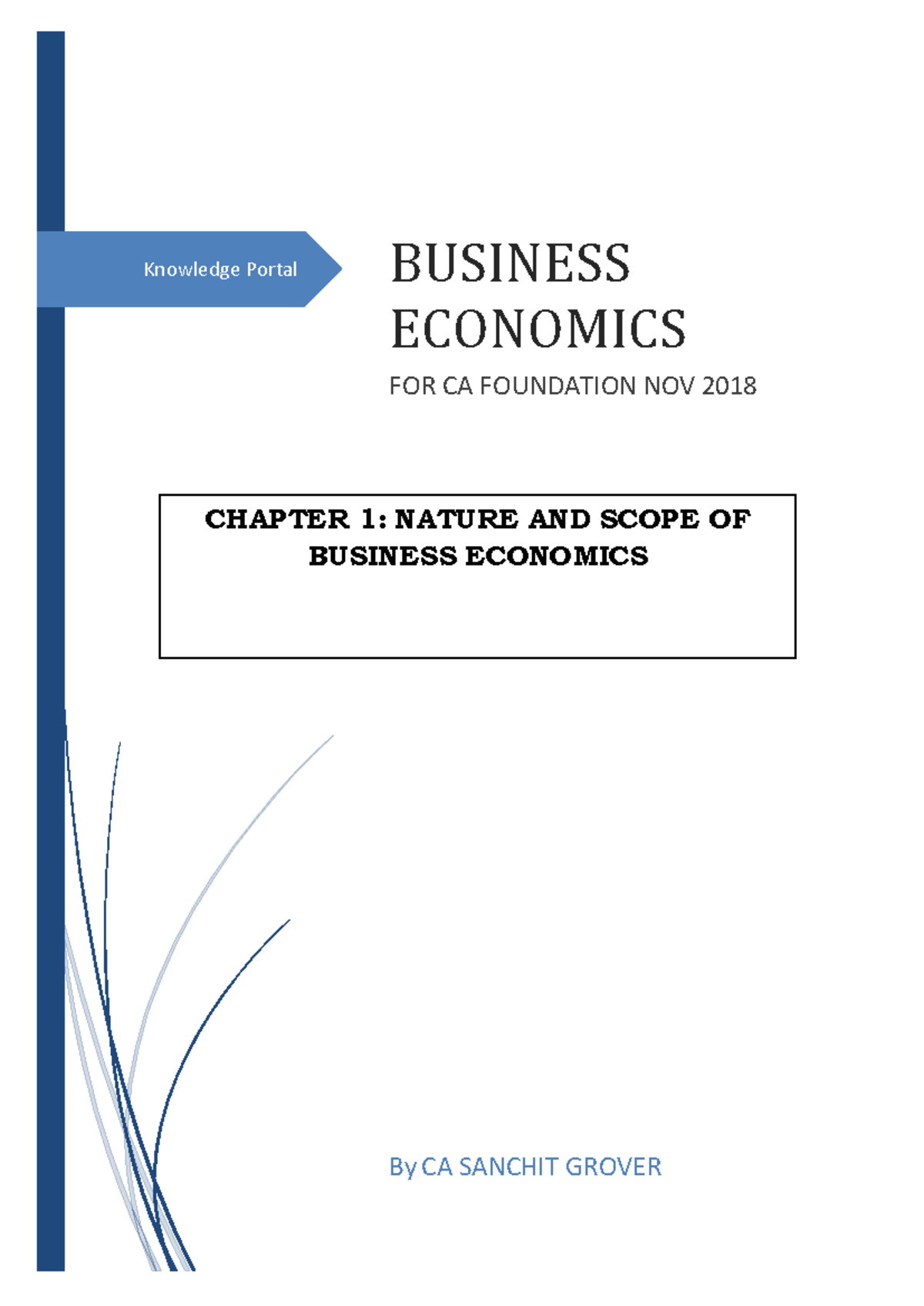 ca foundation business economics chapter 2 notes