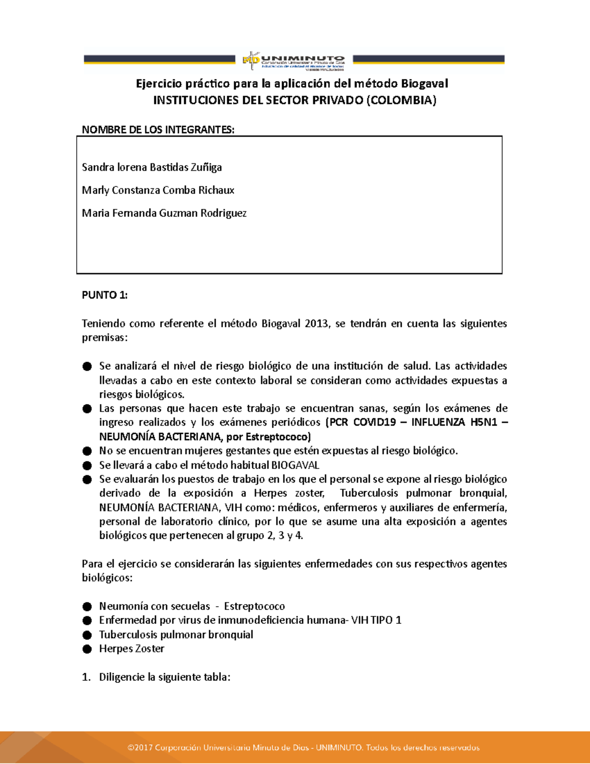 Actividad 6 biogabal - biogaba - Ejercicio práctico para la aplicación ...