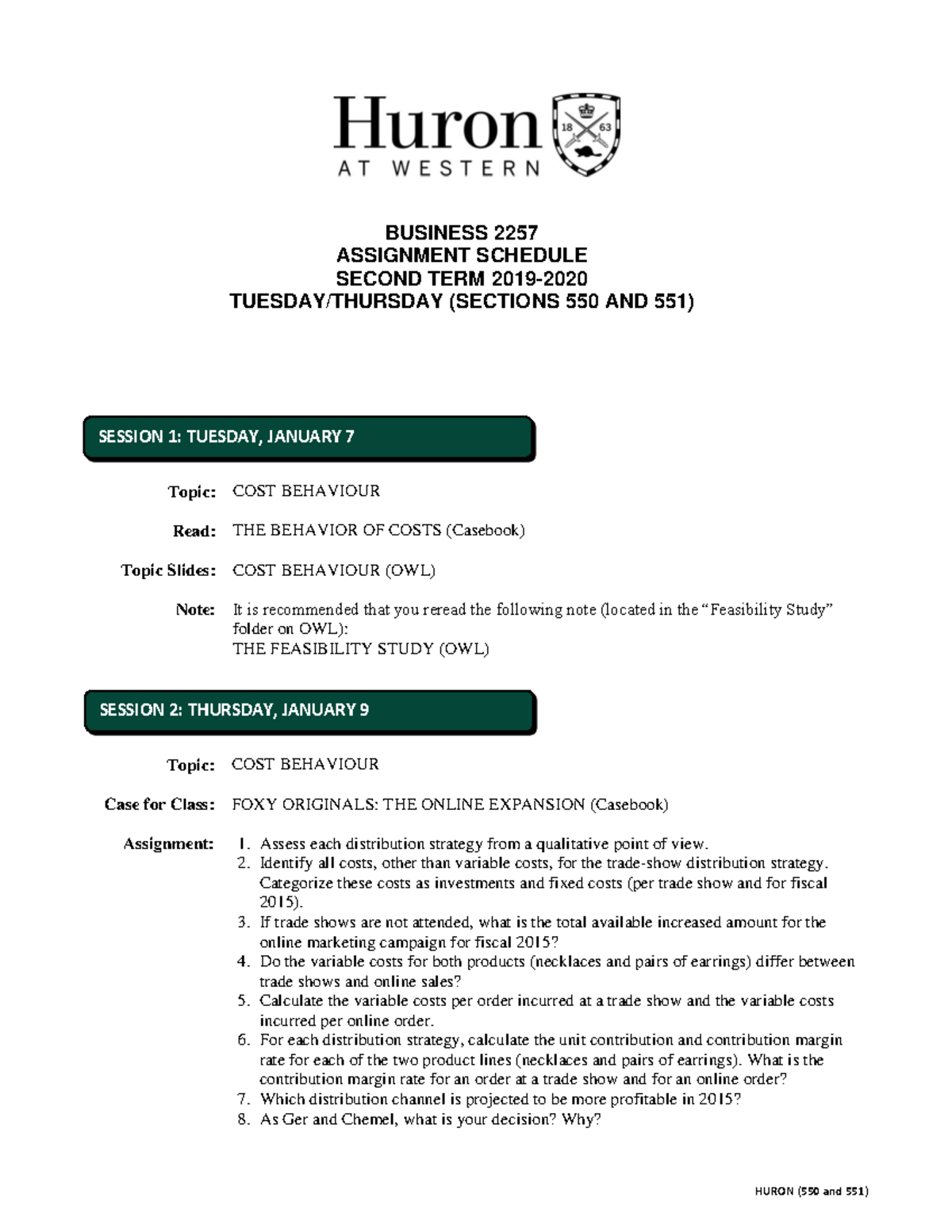 BUZ 2257 Second term - The course material - BUSINESS 2257 ASSIGNMENT ...