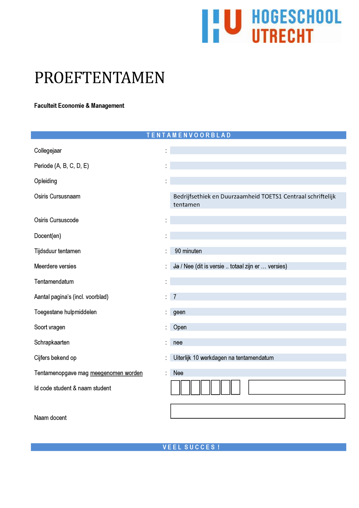 Proef/oefen Tentamen 19 Juni 2018, Vragen En Antwoorden - PROEFTENTAMEN ...