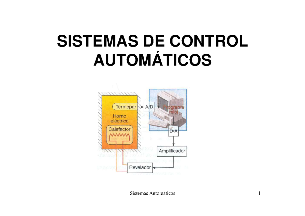 Control automatico ejemplos trabajo - SISTEMAS DE CONTROL AUTOMÁTICOS ...