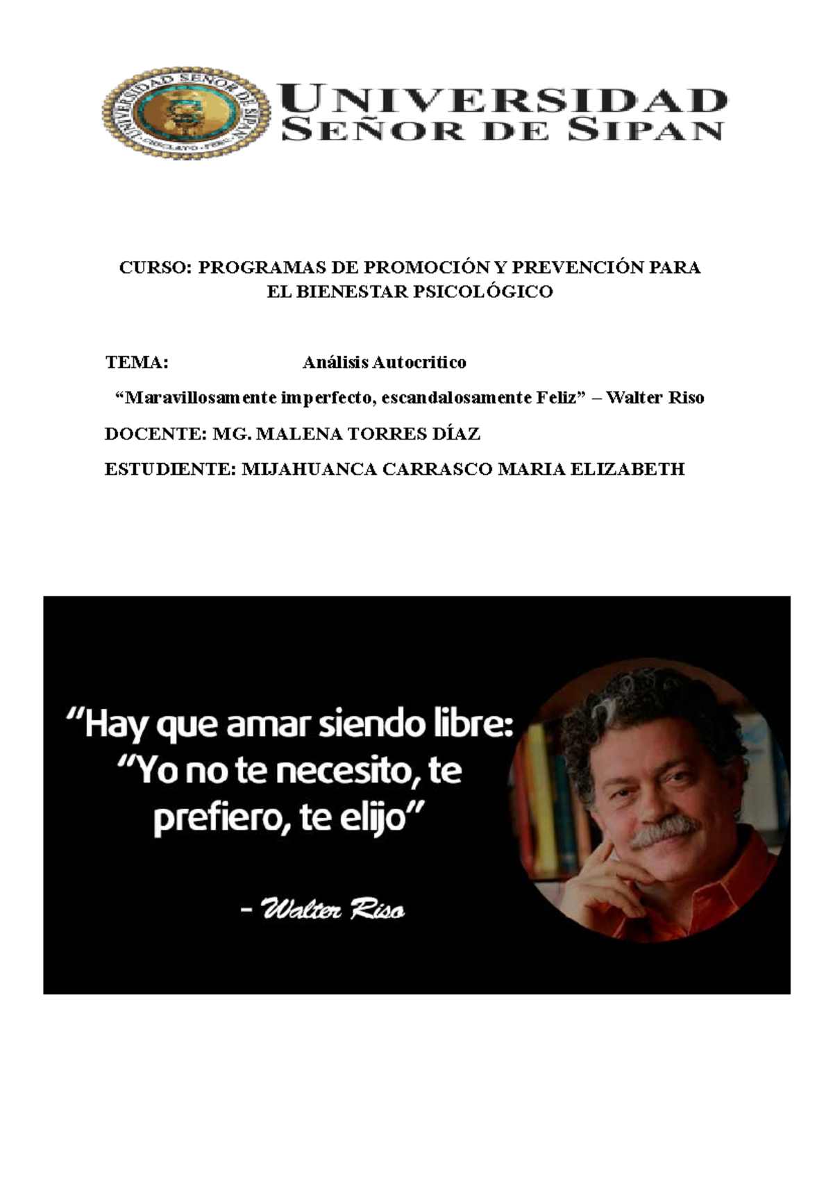 Pa2 Mijahuanca Carrasco Elizabeth Curso Programas De Promocion Y Prevencion Para El Bienestar Studocu
