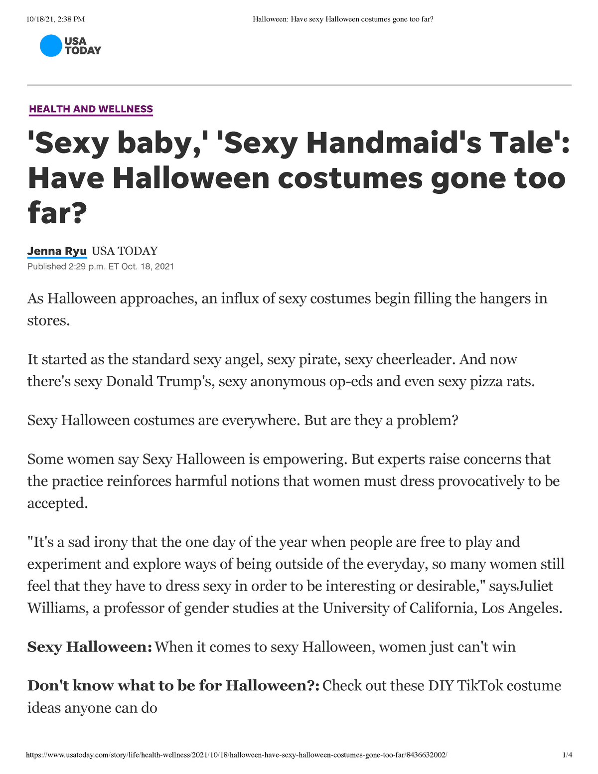Halloween Have Sexy Halloween Costumes Gone Too Far Hyers And Hipple Health And Wellness Sexy