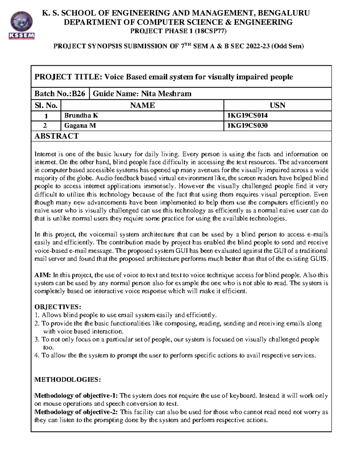 2022-23 - Project Synopsis Format Final (1).docx abcd - K. S. SCHOOL OF ...