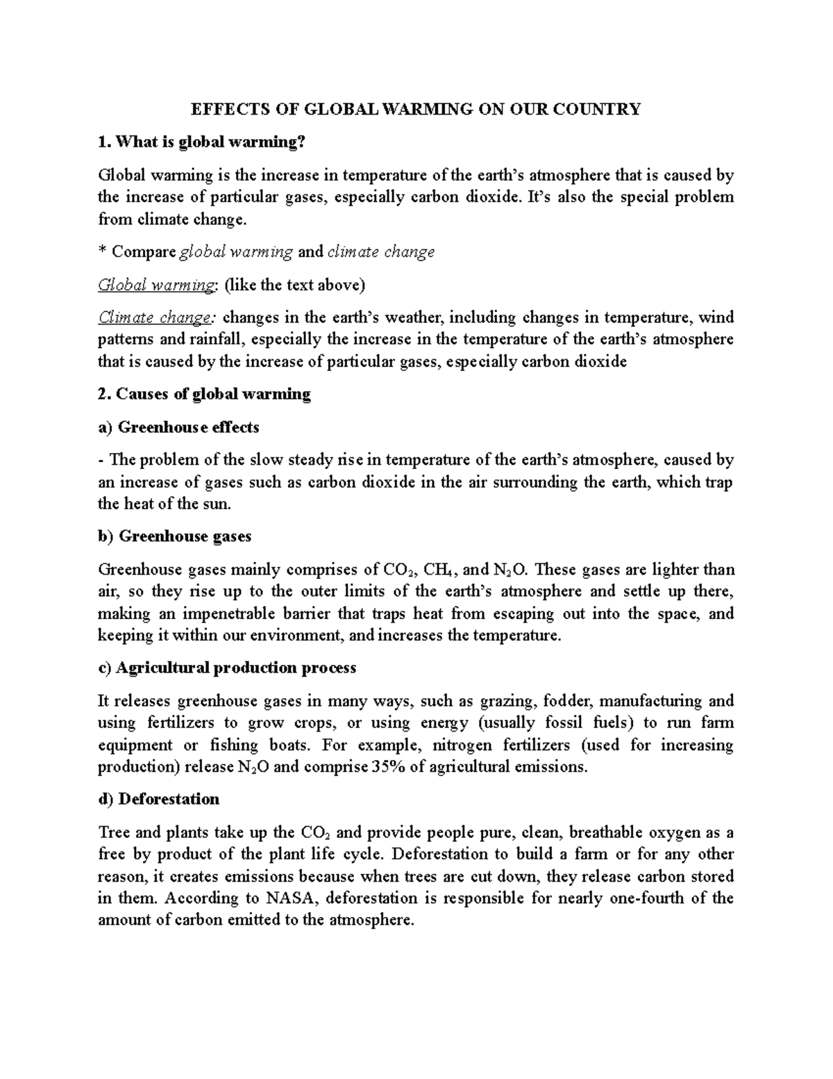 Effects OF Global Warming ON OUR Country EFFECTS OF GLOBAL WARMING ON effects-of-global-warming-on-our-country-effects-of-global-warming-on