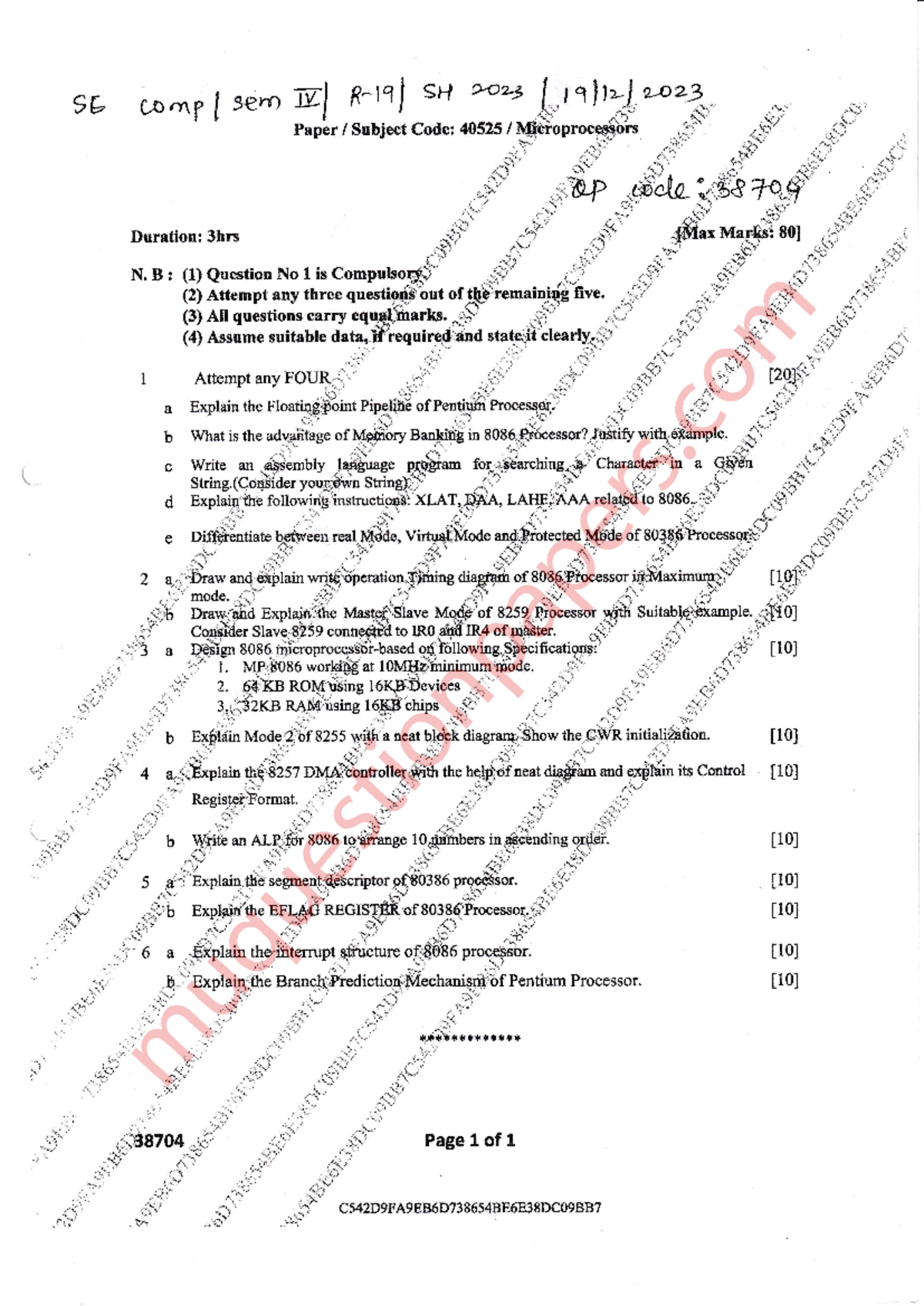 Be Computer Engineering Semester 4 2023 December Microprocessorrev 2019 C Scheme 9 H R F I Be Computer Engineering Semester 4 2023 December Microprocessorrev 2019 C Scheme 9 H R F I