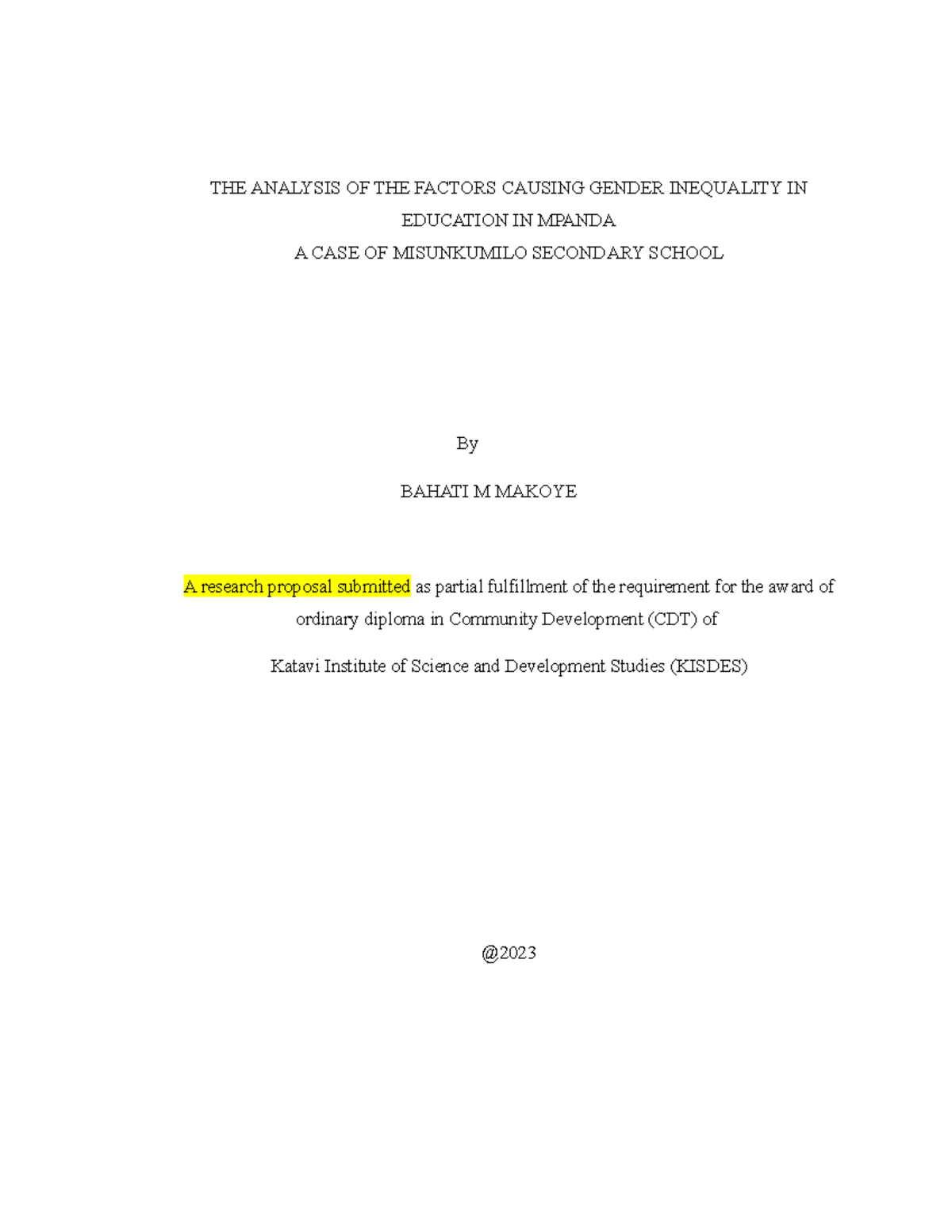 bahati-esearch-the-analysis-of-the-factors-causing-gender-inequality