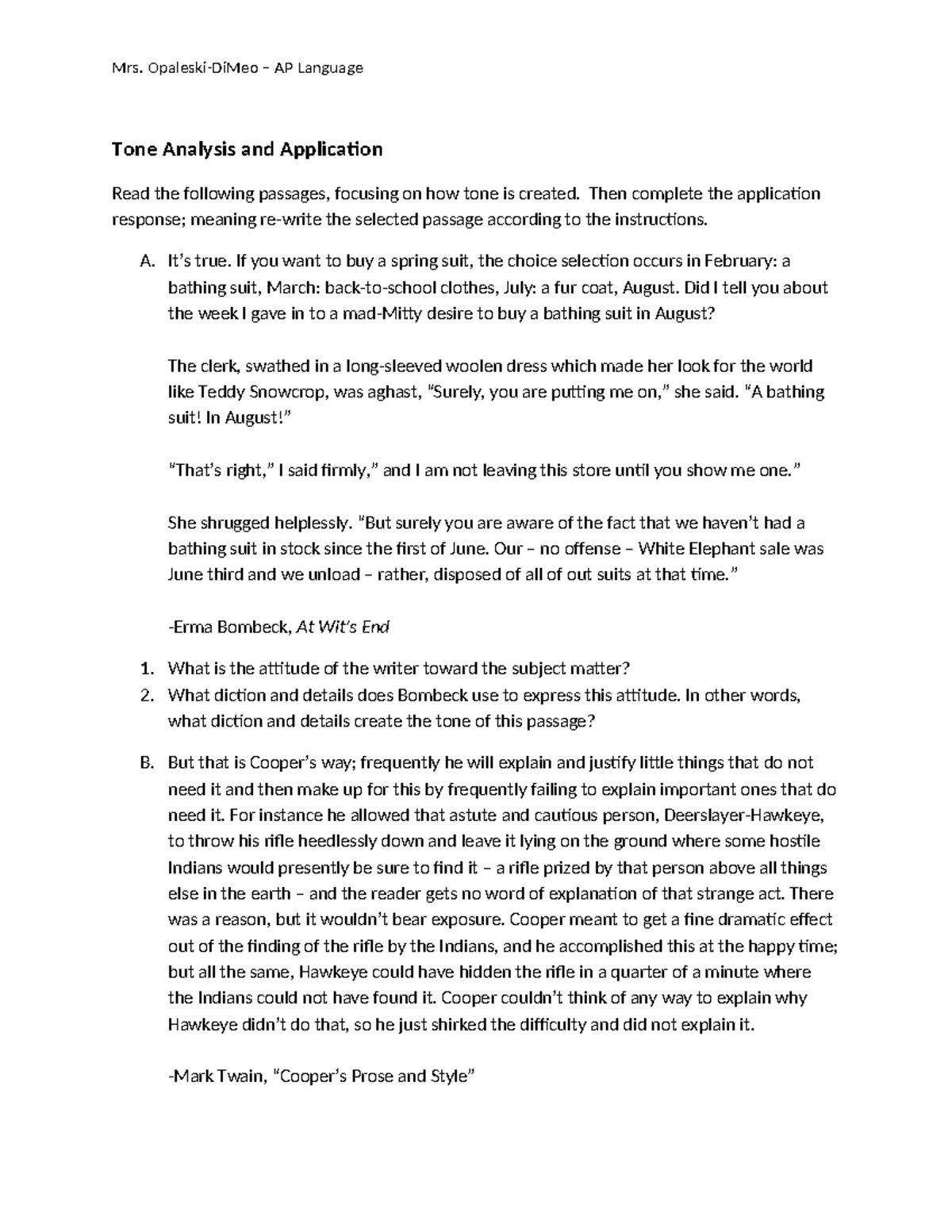 Tone Analysis and Rewrite - Tone Analysis and Application Read the ...