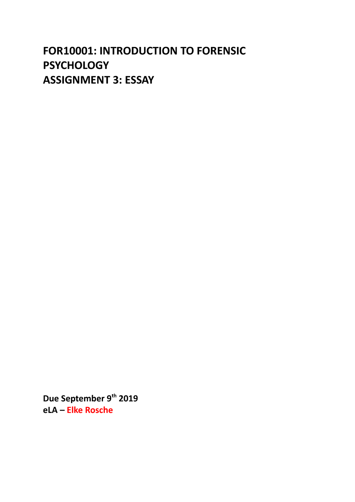 for10001 assignment 3 essay