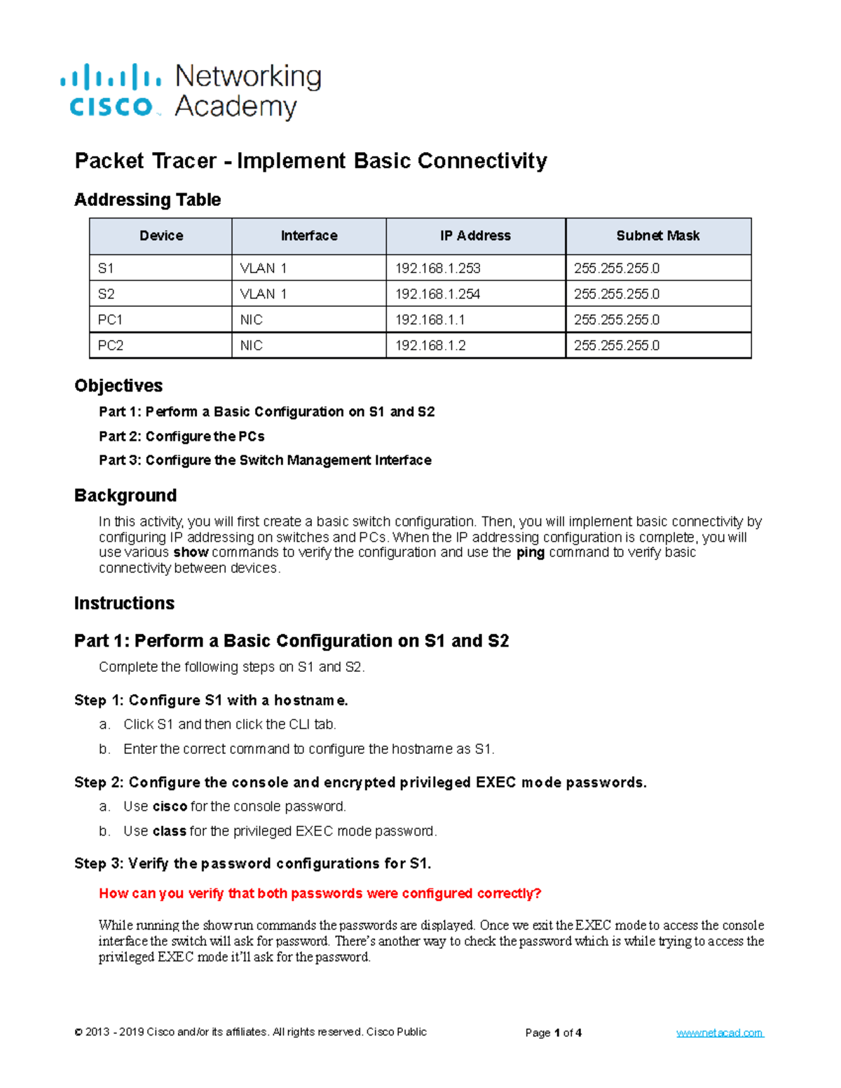 2 - network security week 2 - 2013 - 2019 Cisco and/or its affiliates ...