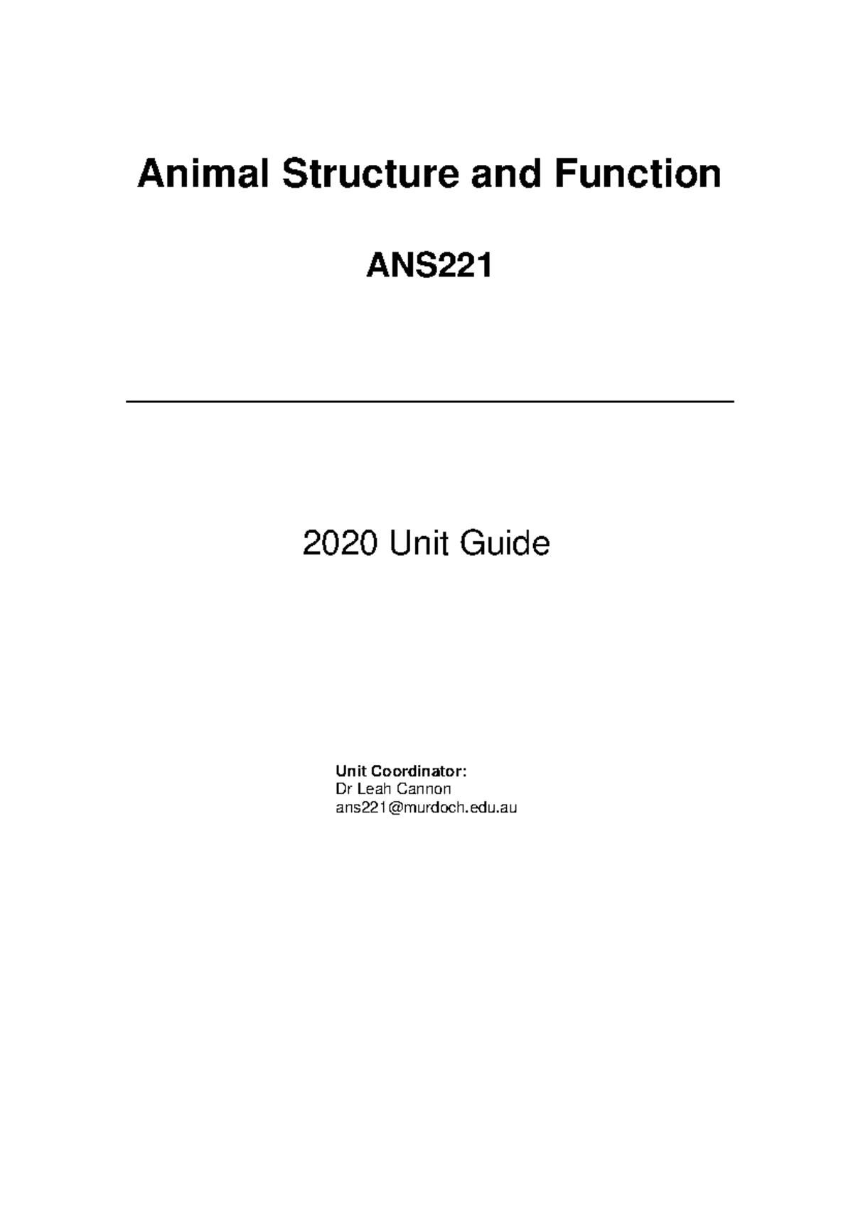 ans221-unit-guide-2020-animal-structure-and-function-ans-2020-unit