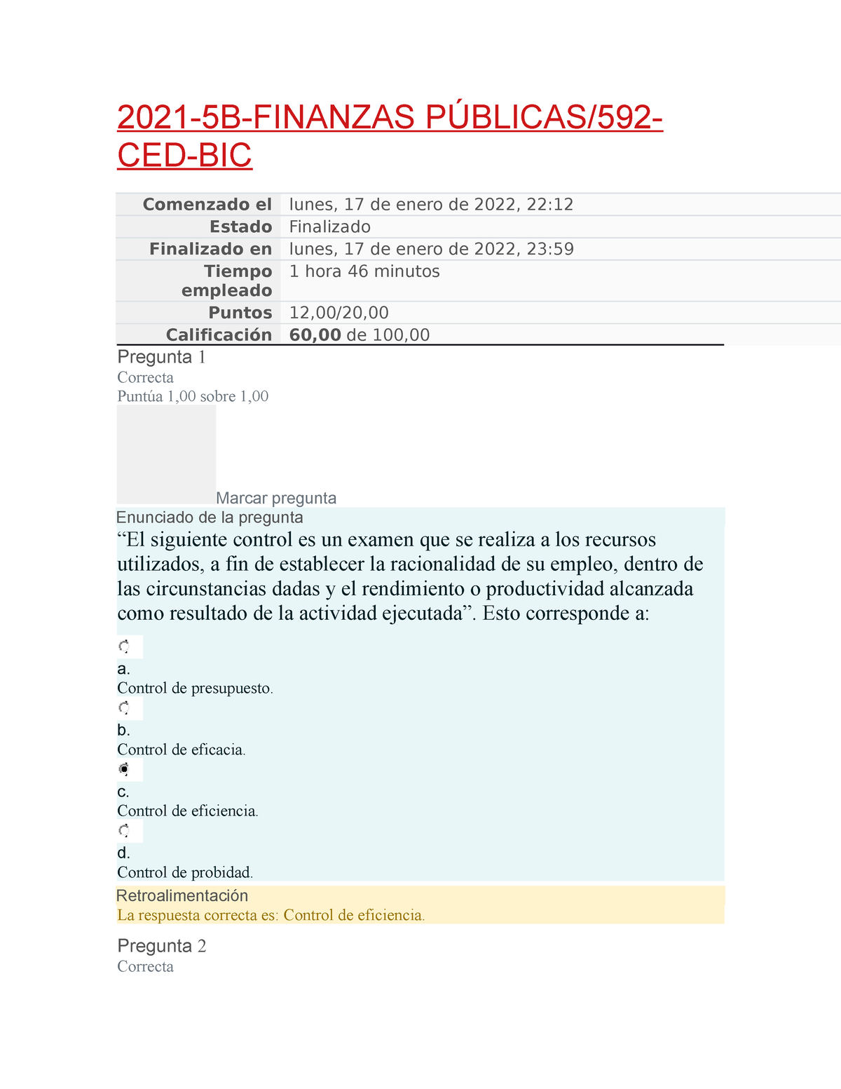 Examen SUPfinanzas Publicas - 2021-5B-FINANZAS PÚBLICAS/592- CED-BIC ...