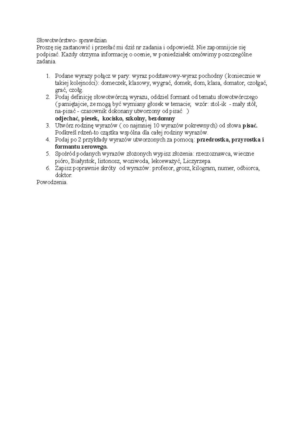 Slowotworstw 1 7a 7b sprawdzian 24042020 1587708163 - Słowotwórstwo