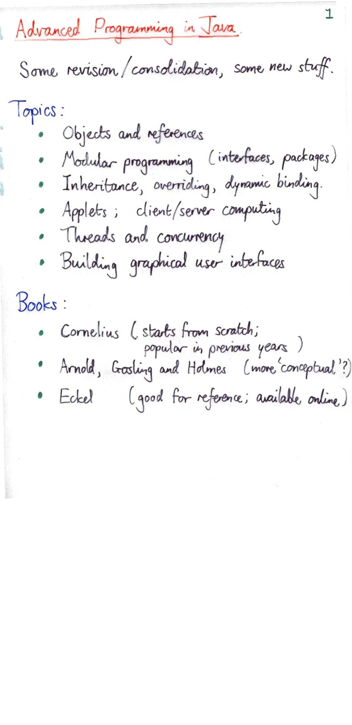 advanced java programming lecture notes pdf