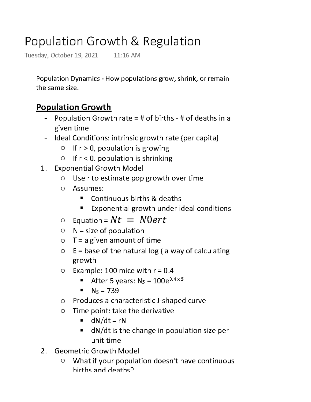 Population Growth And Regulation Population Dynamics How Populations Grow Shrink Or Remain