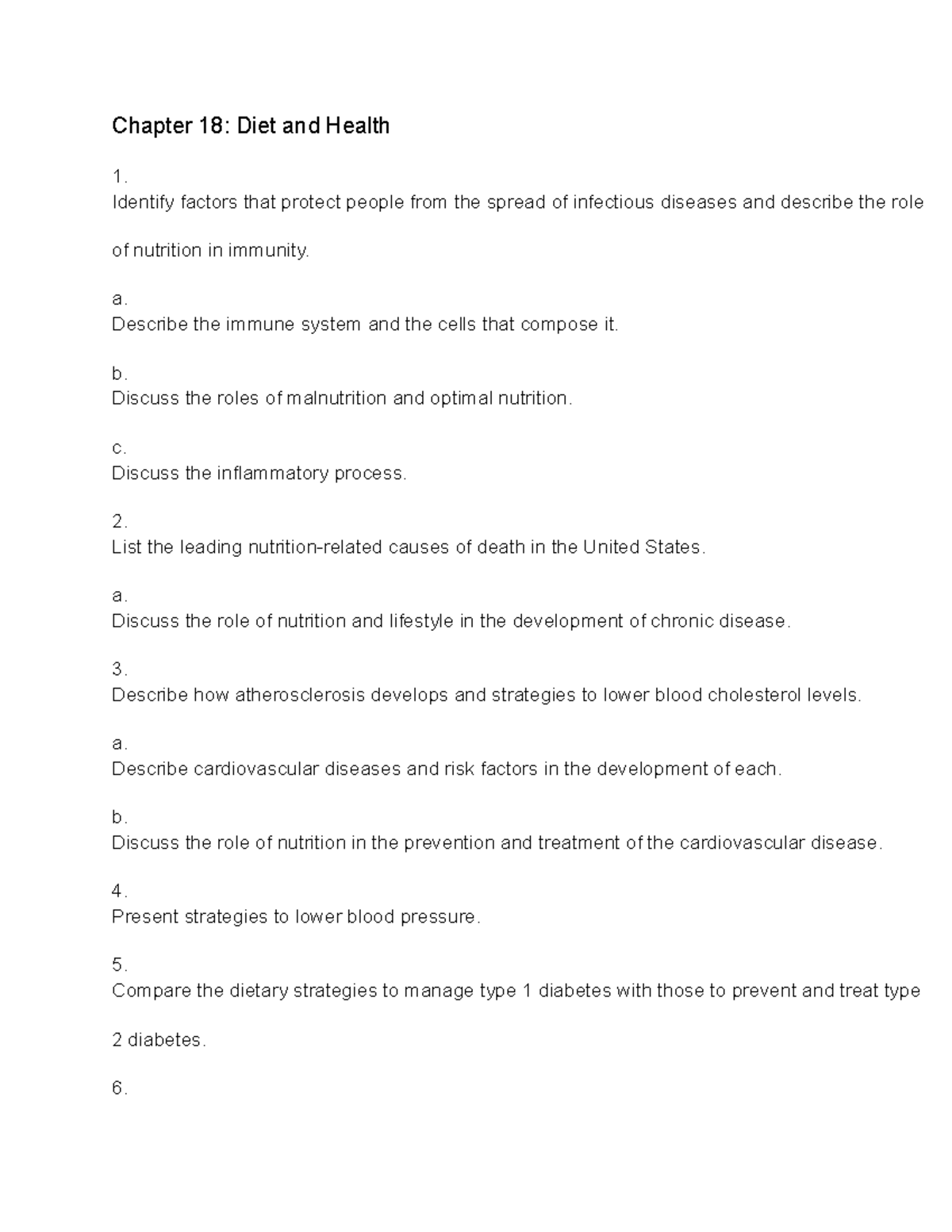 assignment chapter 18 case study diets for disease prevention