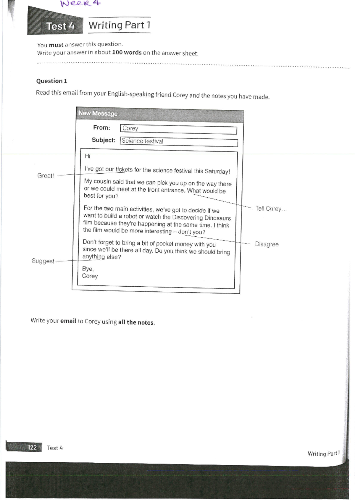 B1 writing task week 4 - Inglés B1 - gramatica inglesa 4º eso - Studocu