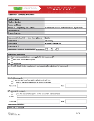 Sitxfin 010 Student Assessment Task 1 - monitor budgets Assessment ...