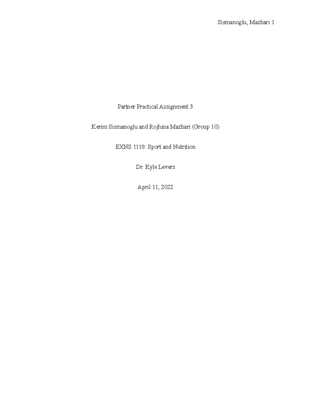 Partner Assignment #3 - practical 3 - EXSC 1118 - GWU - Studocu