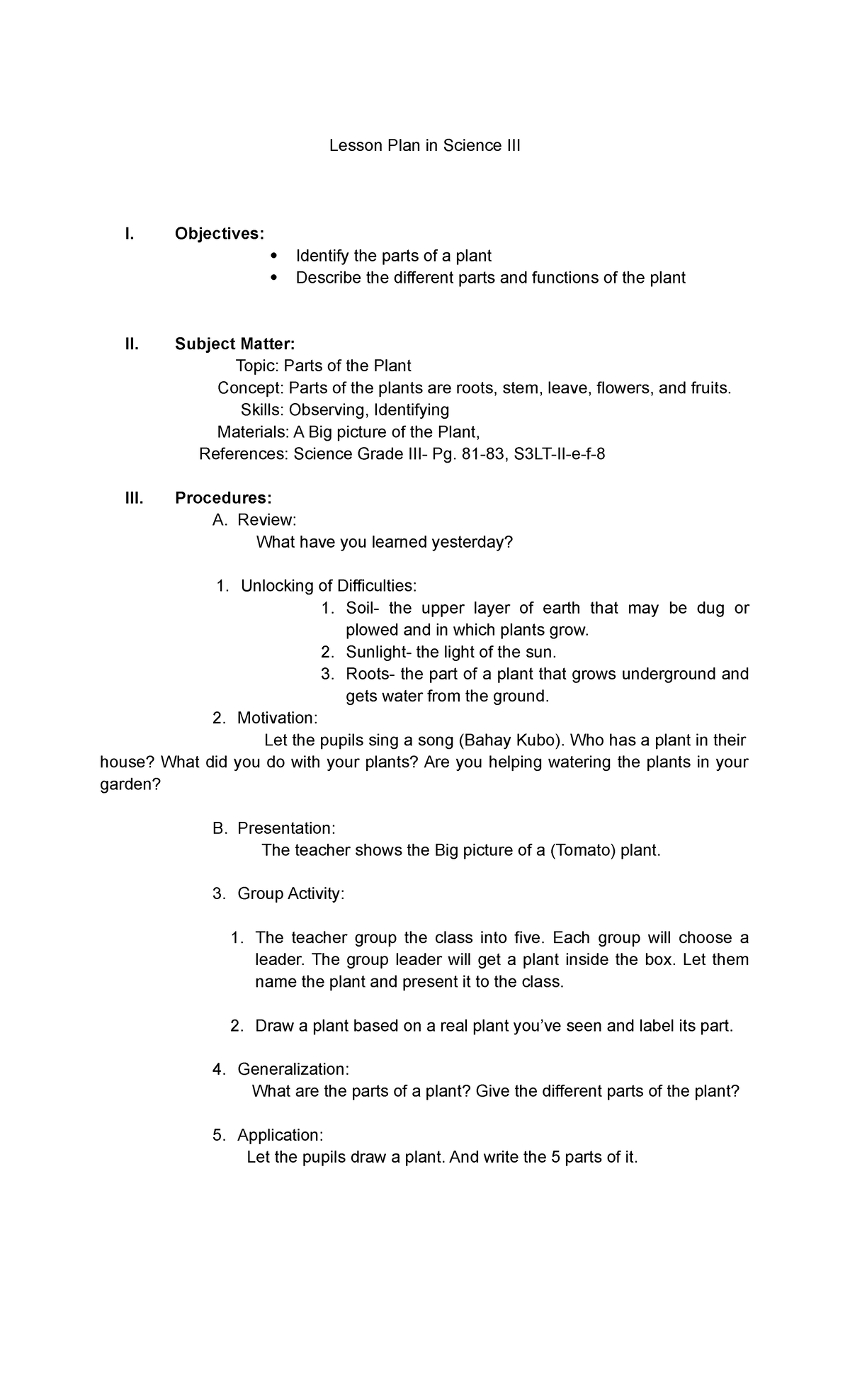 lesson-plan-in-science-ii3-objectives-identify-the-parts-of-a-plant