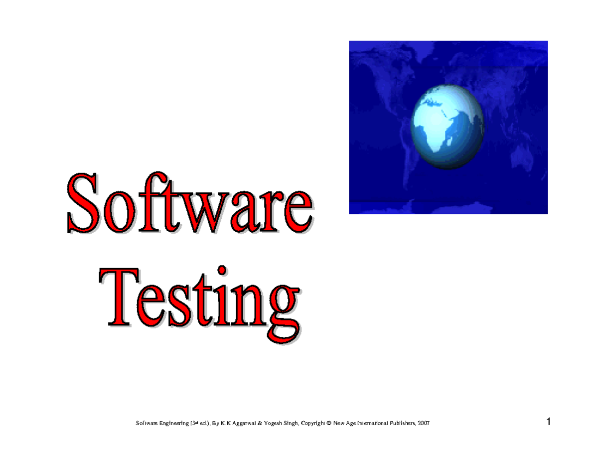 Unit4 Software Testing Quick Notes Many People Understand Many