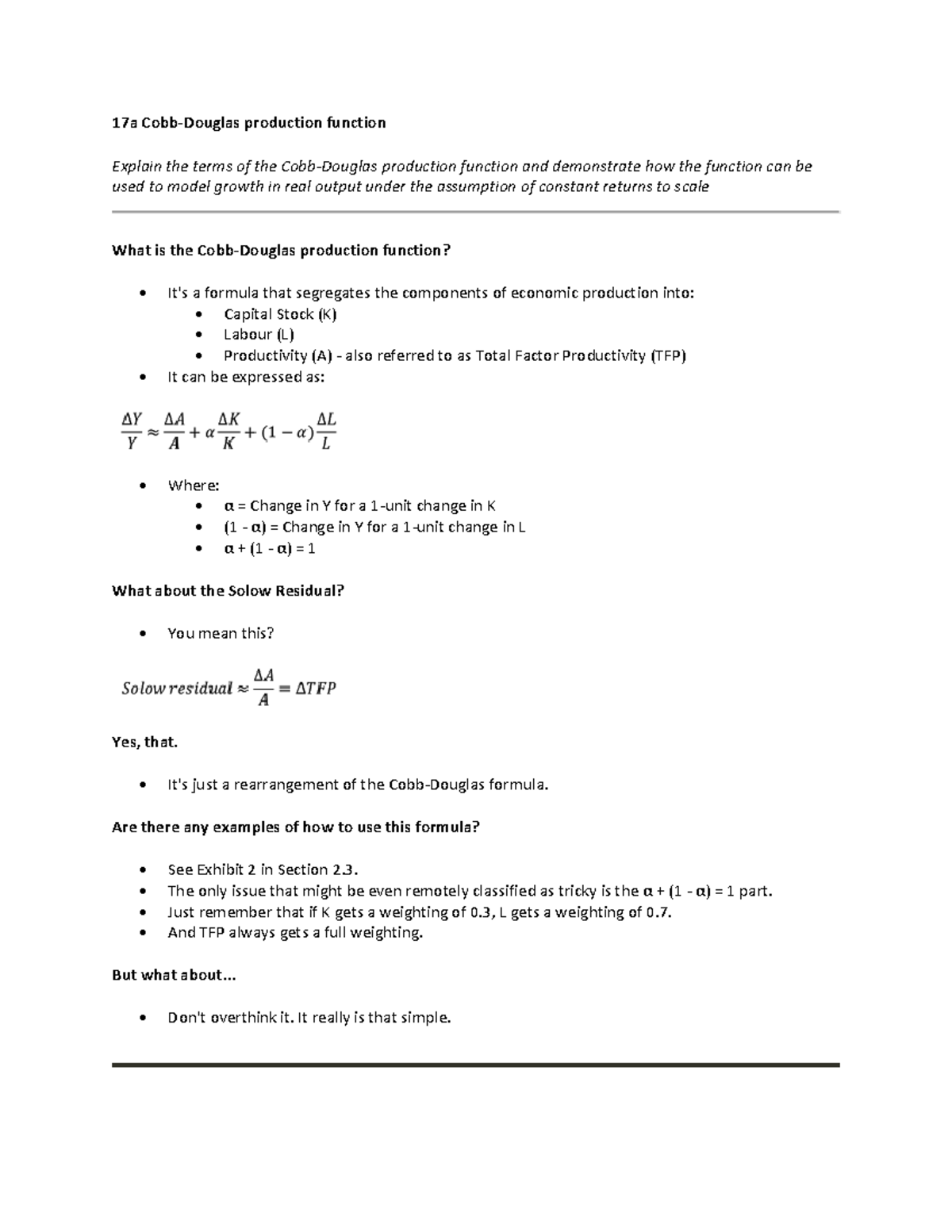 economics-revision-summary-17-17a-cobb-douglas-production-function