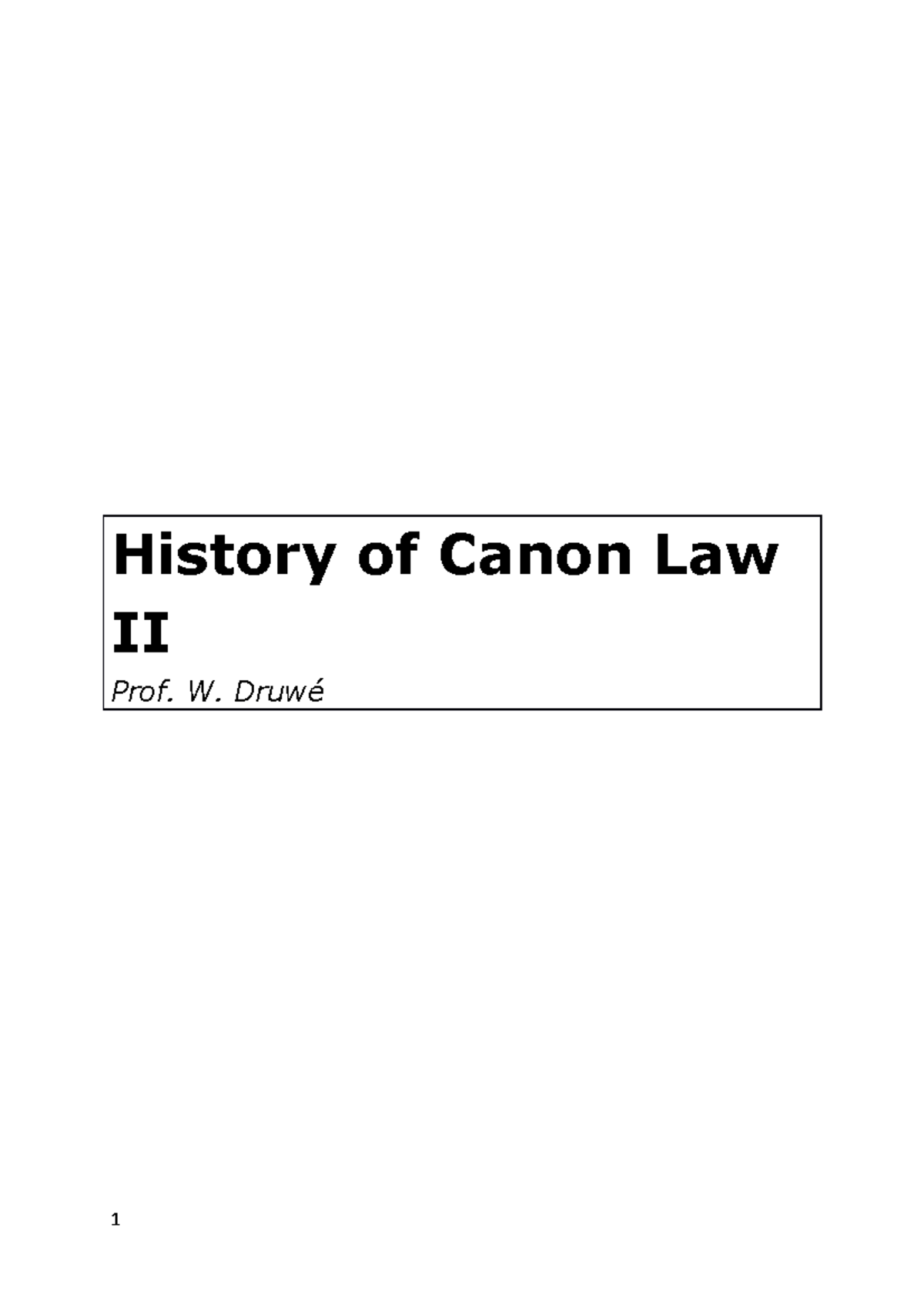 sv-history-of-canon-law-ii-history-of-canon-law-ii-prof-w-druw