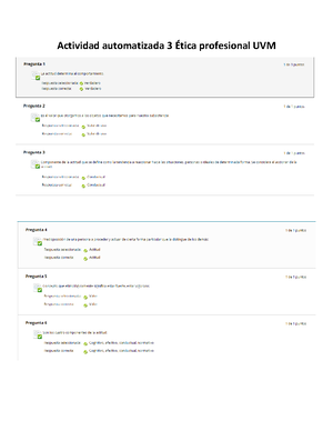Actividad 3. Automatizada - Ética Profesional - ACTIVIDAD 3 ...